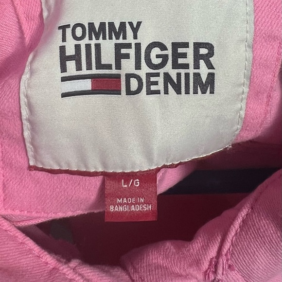 Tommy Hilfiger pink oversized denim jacket - Picture 5 of 8